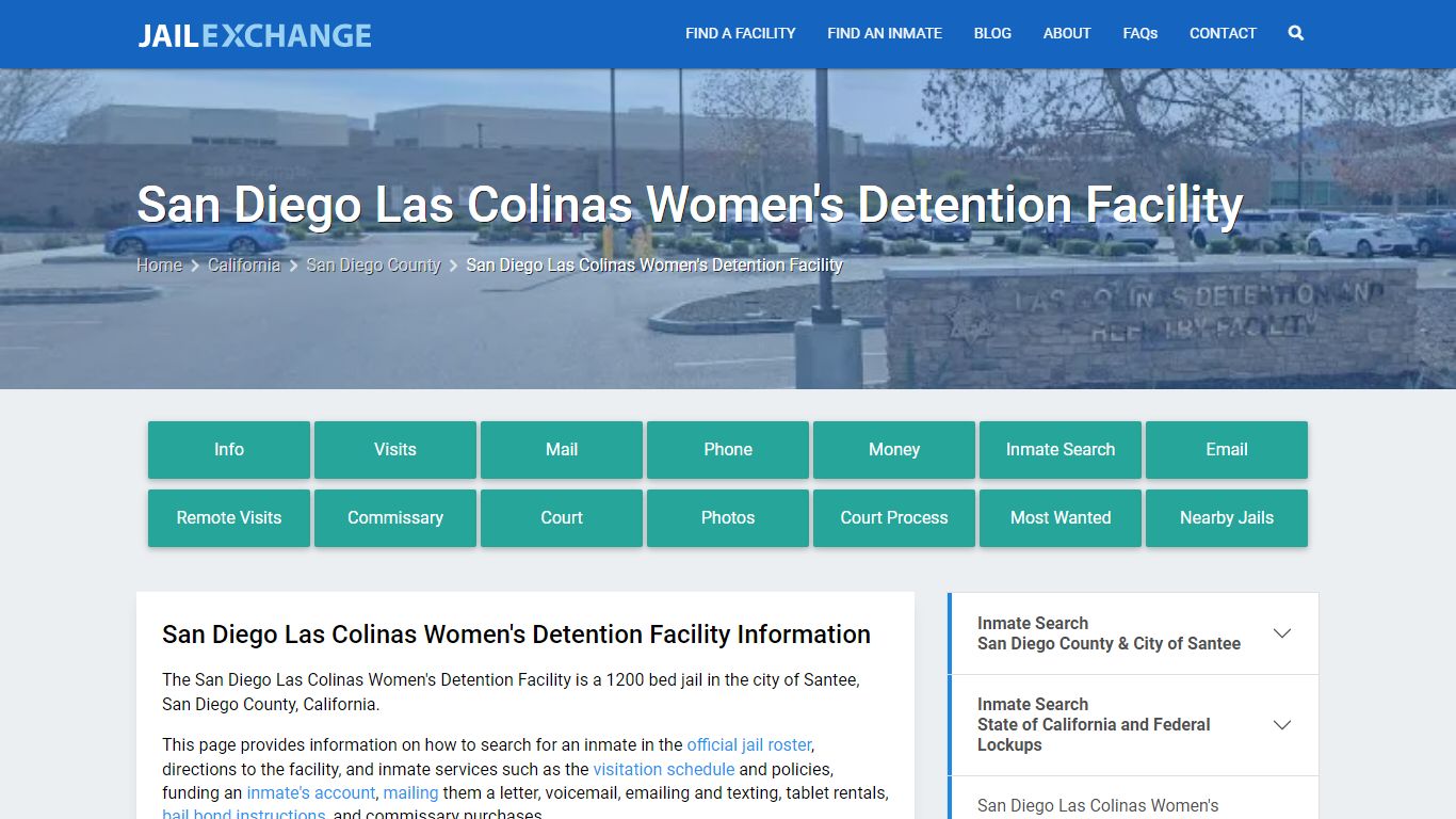 San Diego Las Colinas Women's Detention Facility - Jail Exchange